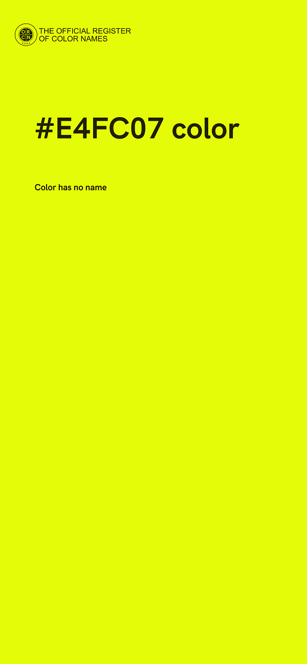 #E4FC07 color image