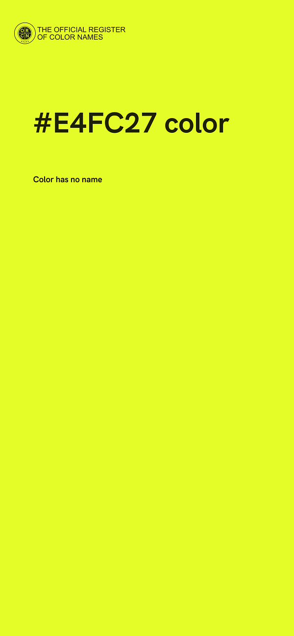 #E4FC27 color image