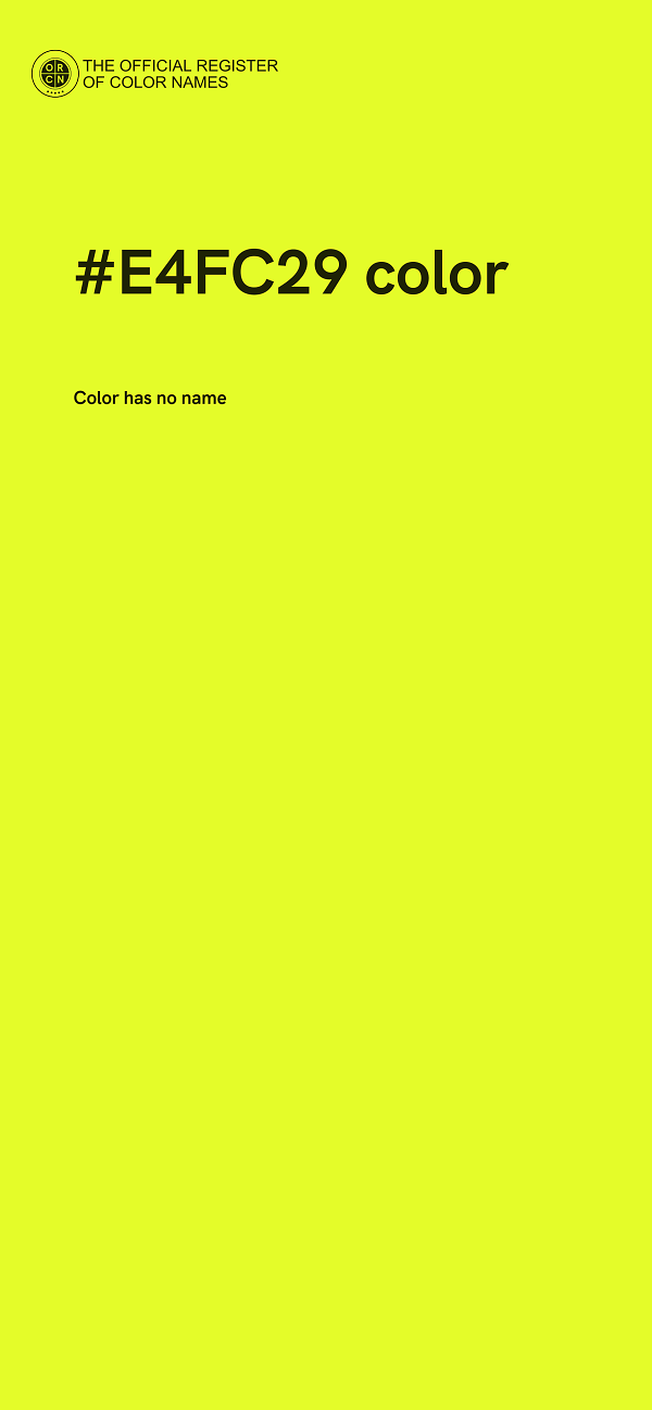 #E4FC29 color image
