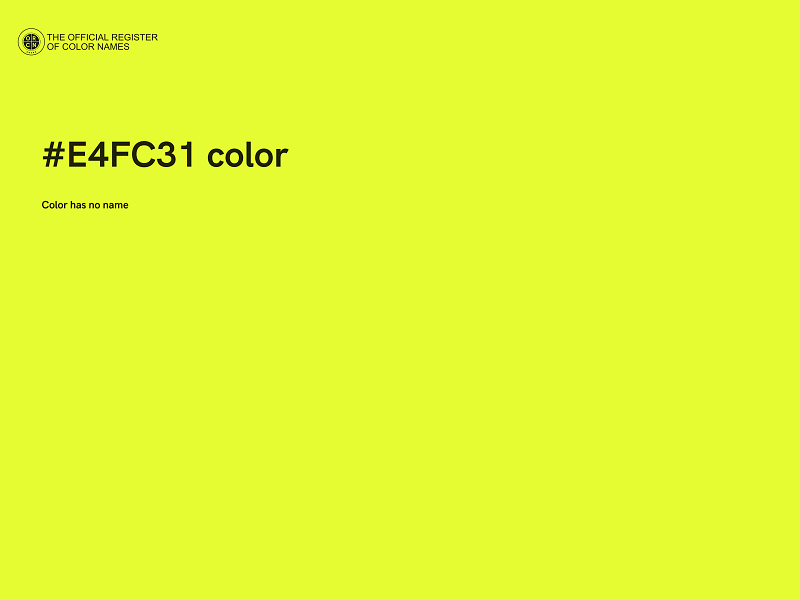 #E4FC31 color image