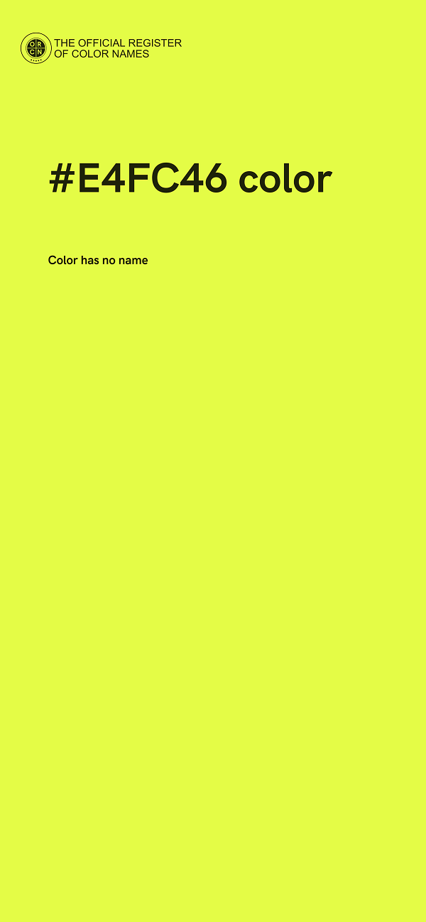 #E4FC46 color image