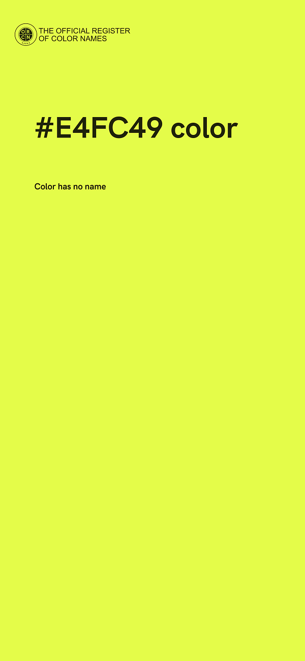 #E4FC49 color image