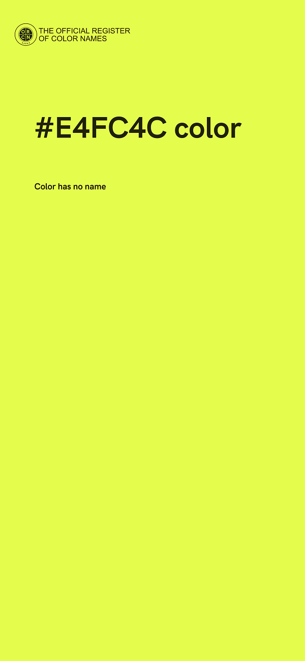 #E4FC4C color image