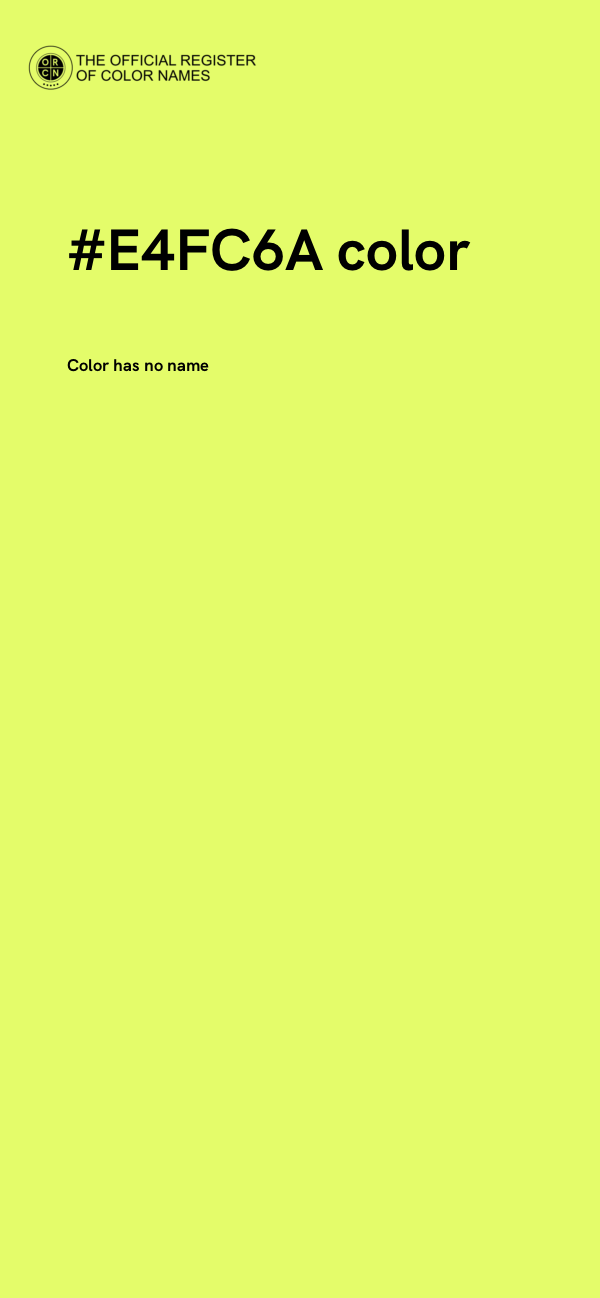 #E4FC6A color image
