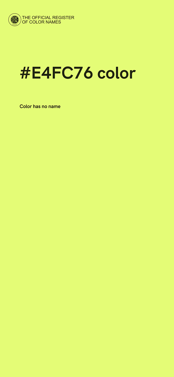 #E4FC76 color image