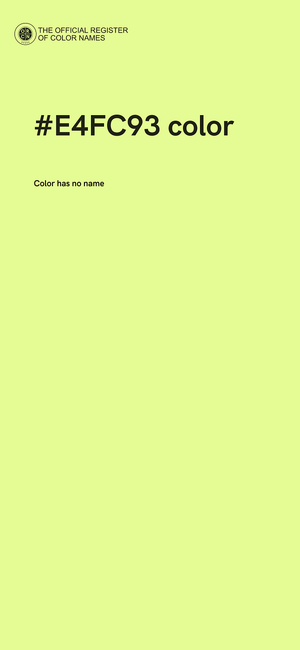 #E4FC93 color image
