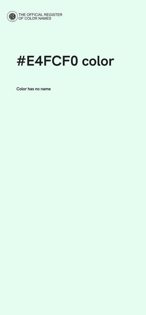 #E4FCF0 color image