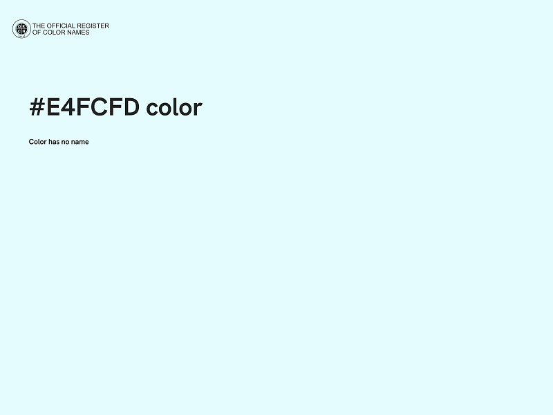 #E4FCFD color image