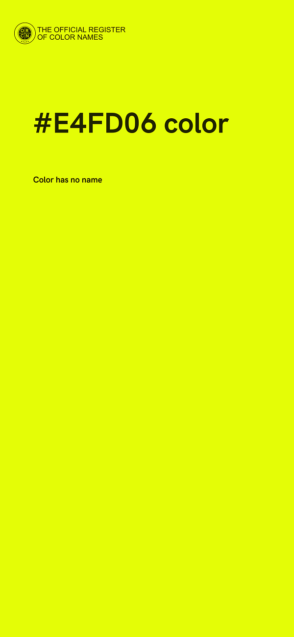 #E4FD06 color image