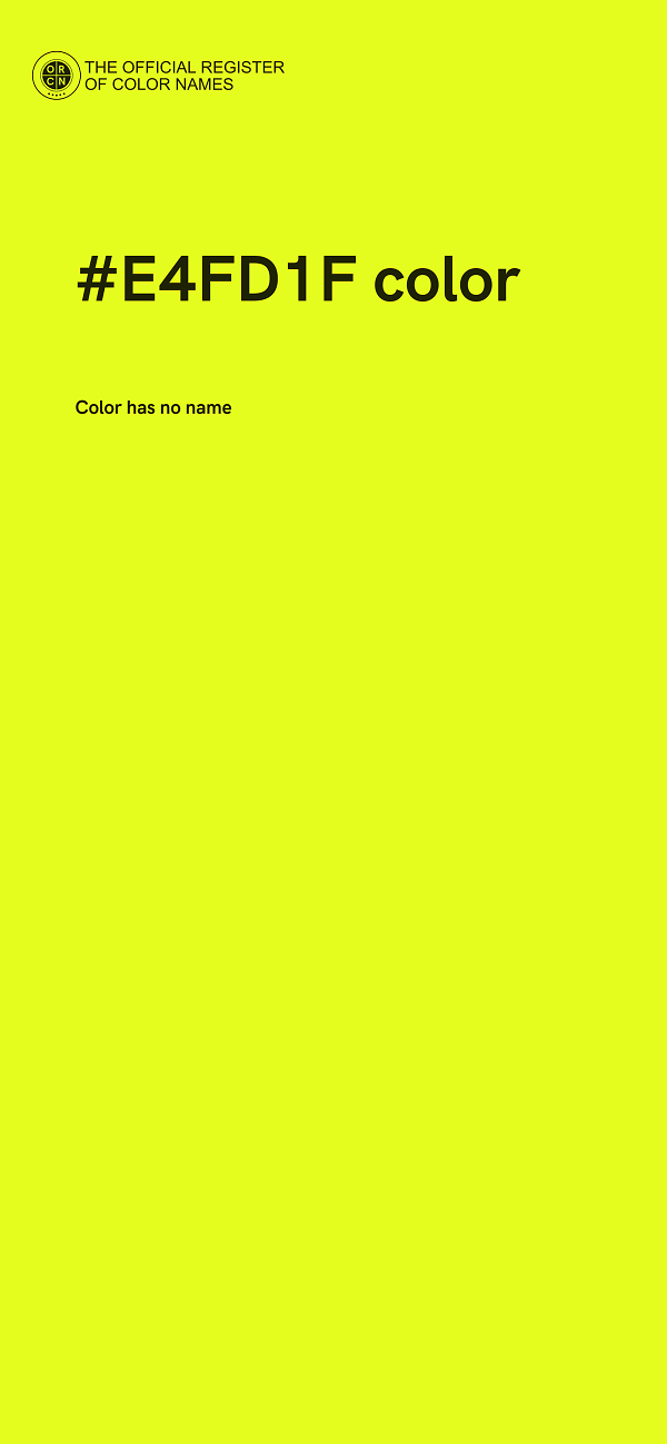 #E4FD1F color image