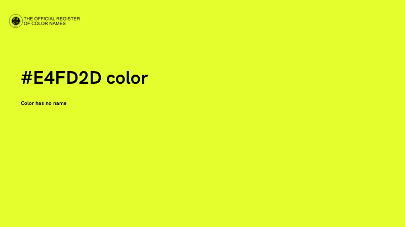 #E4FD2D color image