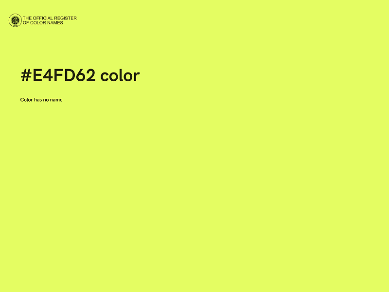 #E4FD62 color image