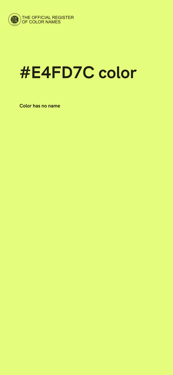 #E4FD7C color image
