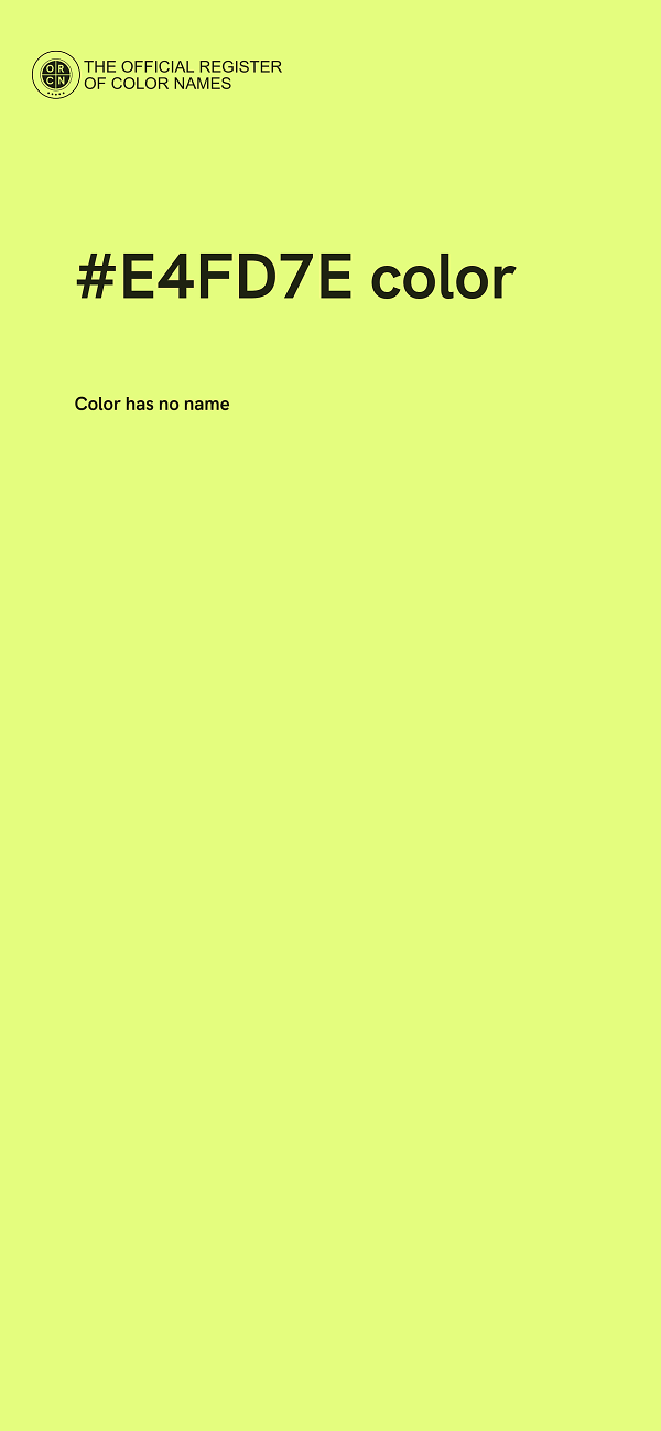 #E4FD7E color image