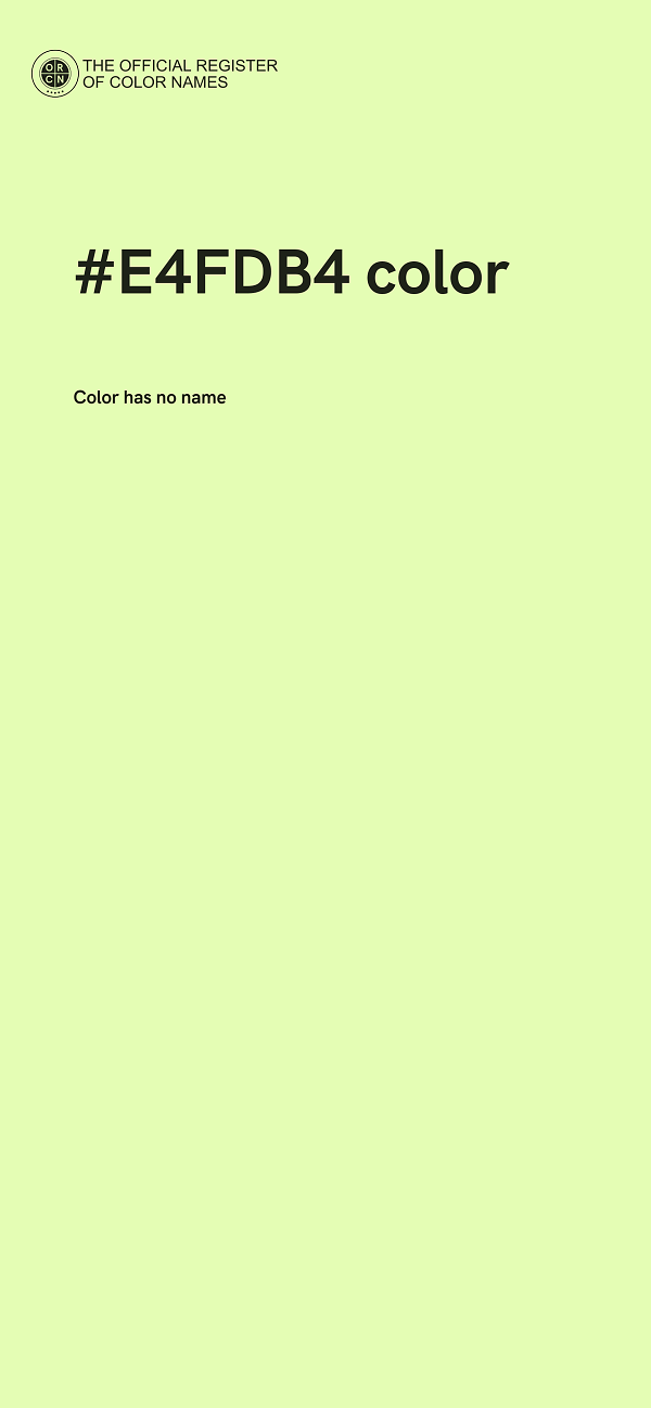 #E4FDB4 color image