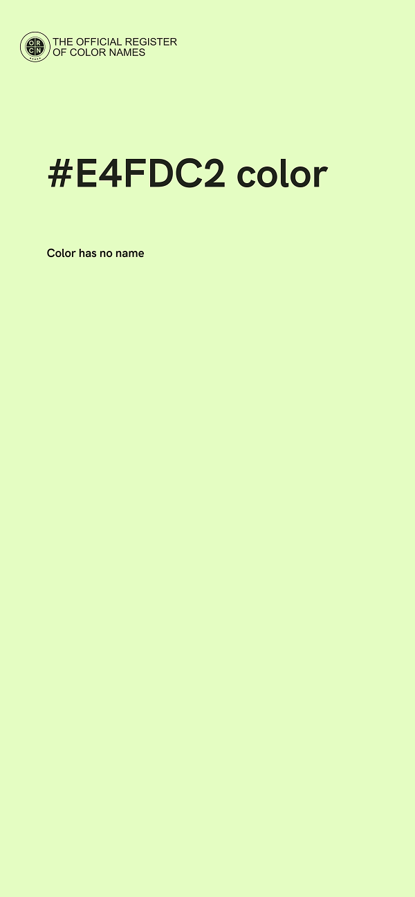#E4FDC2 color image