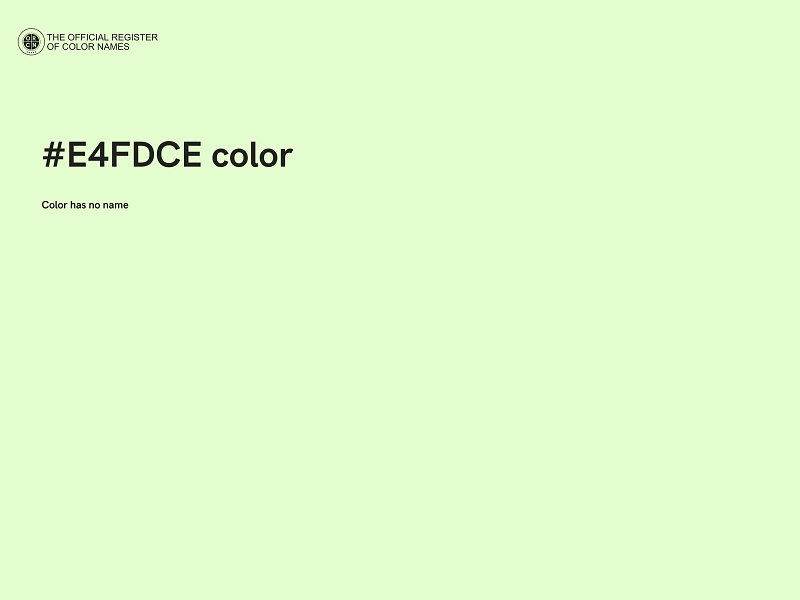 #E4FDCE color image