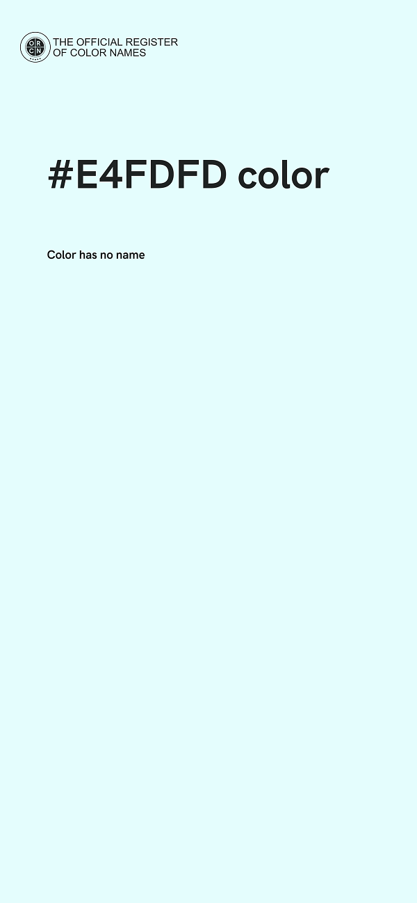 #E4FDFD color image