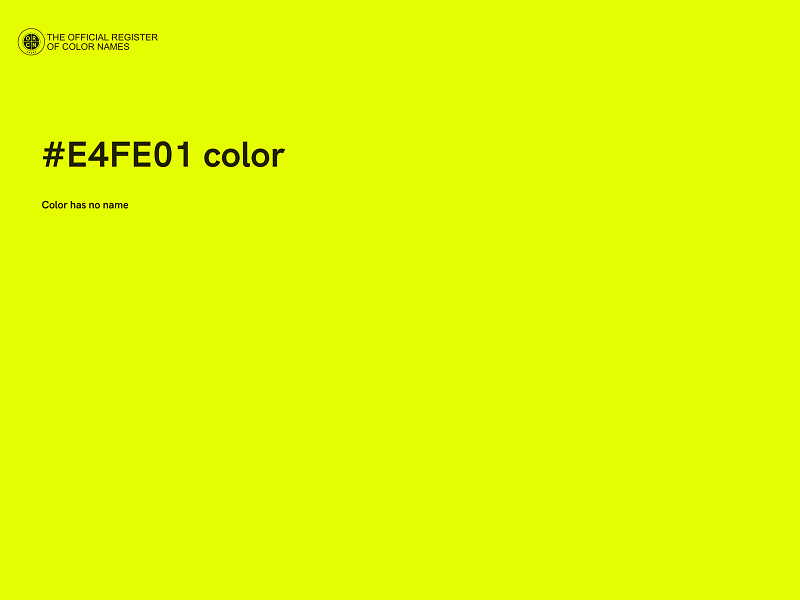 #E4FE01 color image