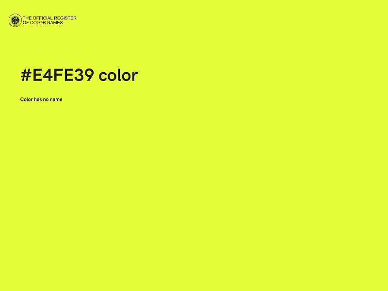 #E4FE39 color image