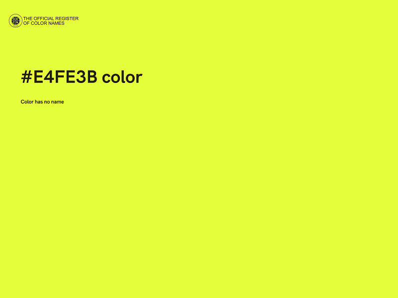 #E4FE3B color image