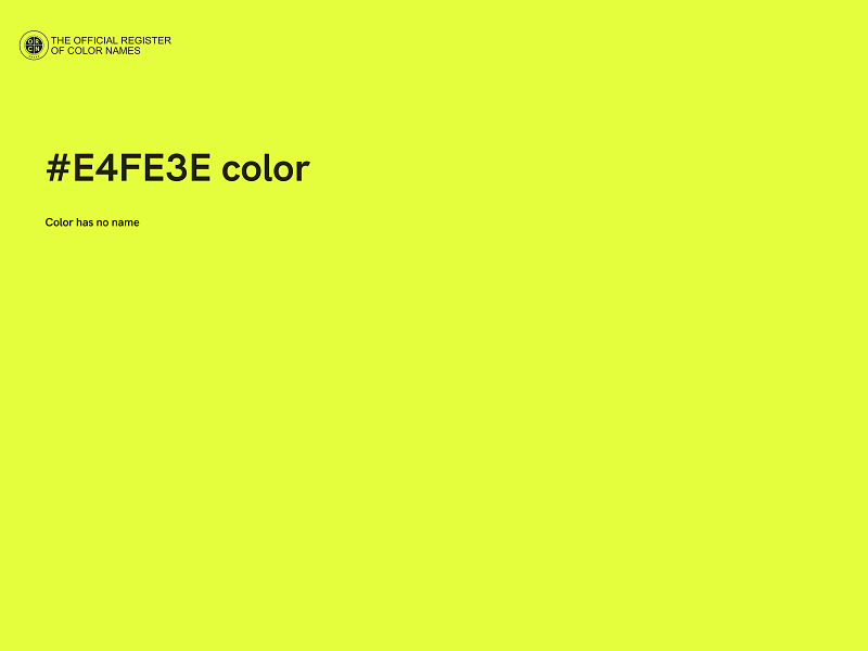 #E4FE3E color image