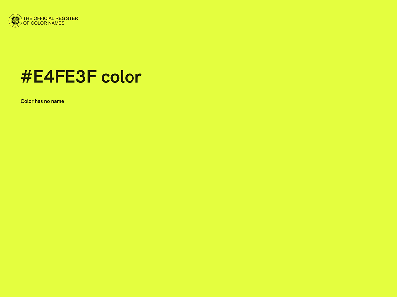 #E4FE3F color image