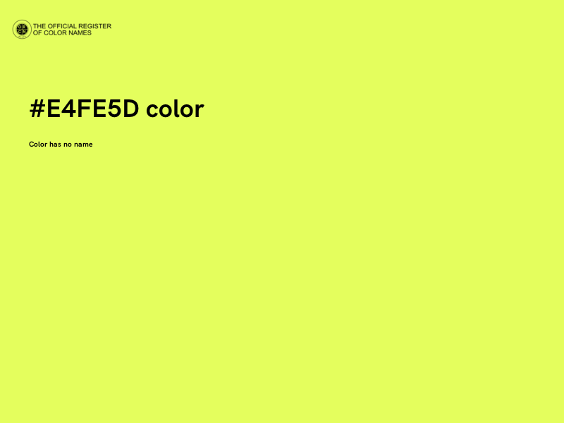 #E4FE5D color image