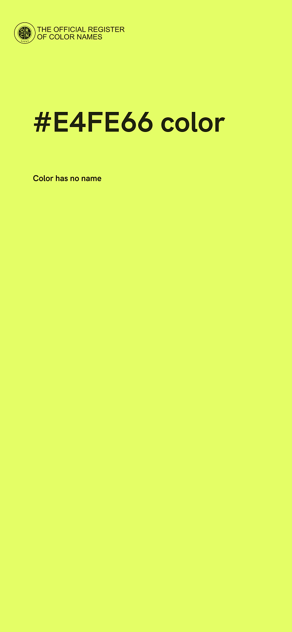 #E4FE66 color image
