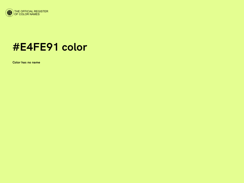 #E4FE91 color image