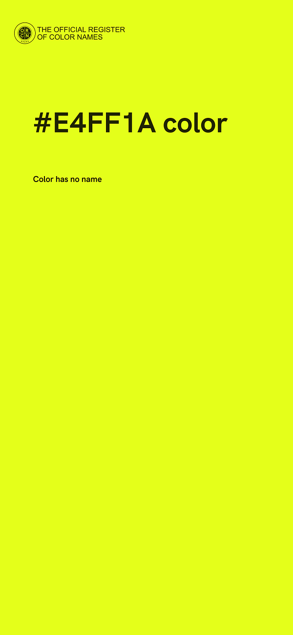 #E4FF1A color image
