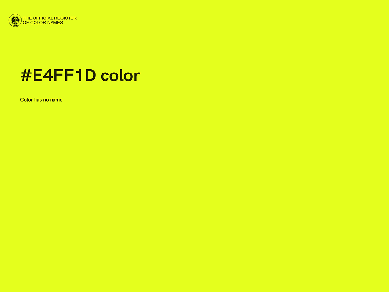 #E4FF1D color image