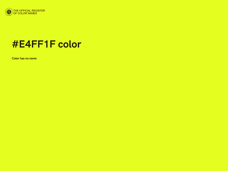 #E4FF1F color image