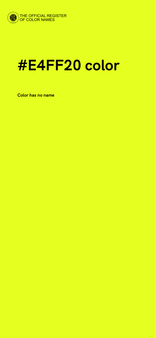 #E4FF20 color image