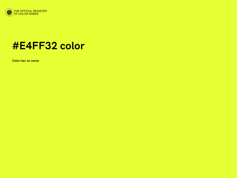 #E4FF32 color image