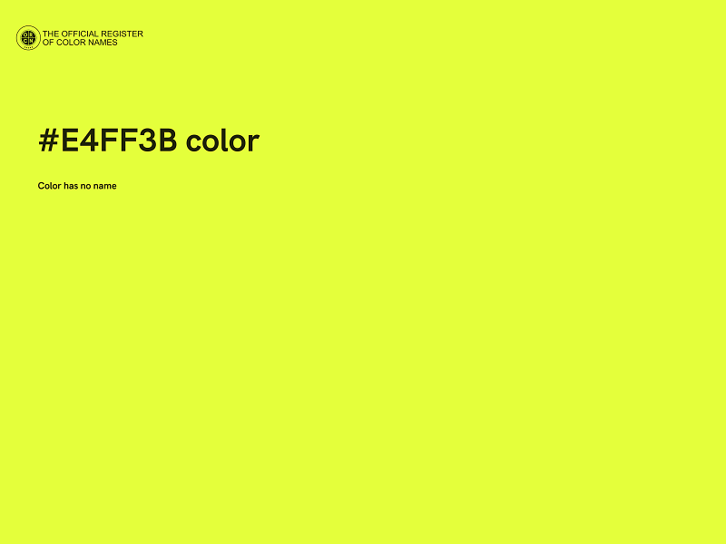 #E4FF3B color image