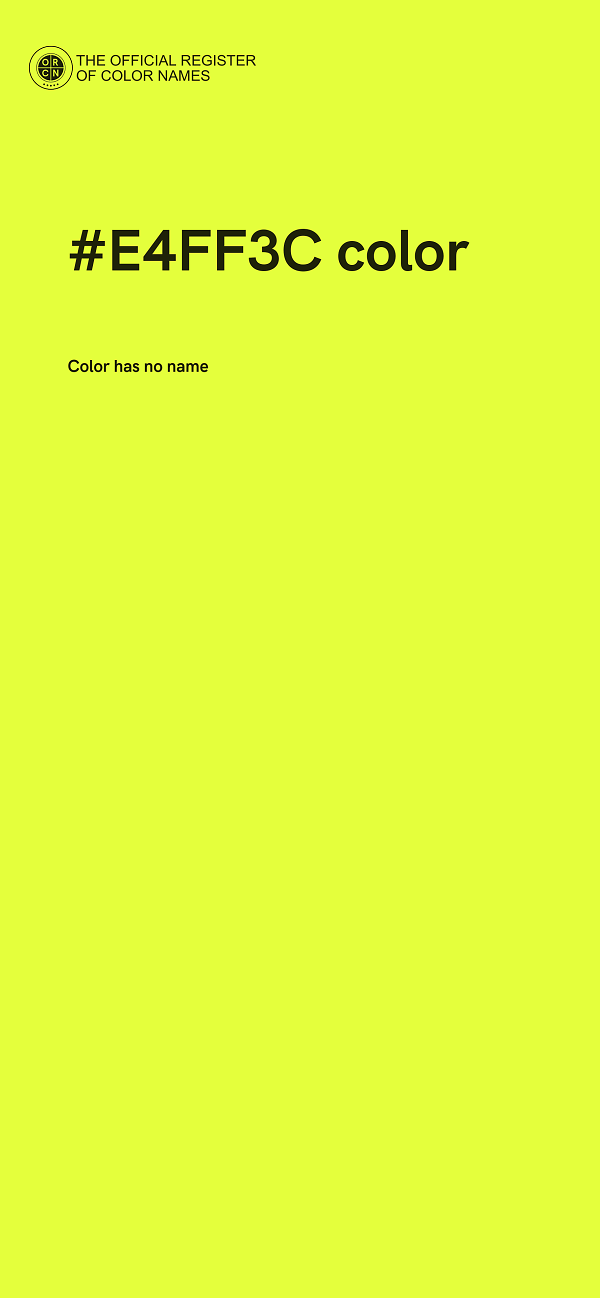 #E4FF3C color image