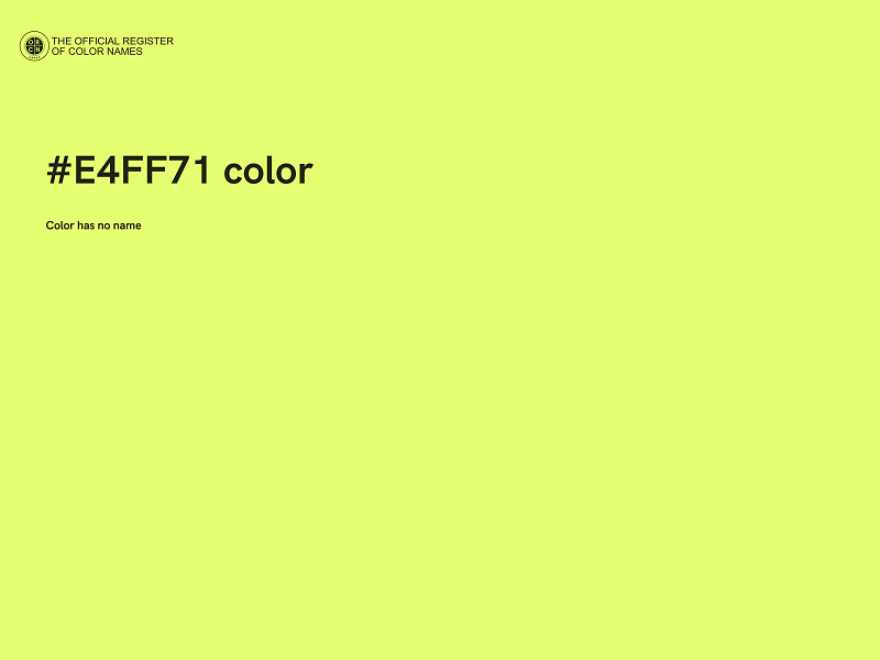 #E4FF71 color image