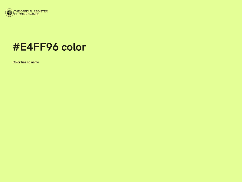 #E4FF96 color image