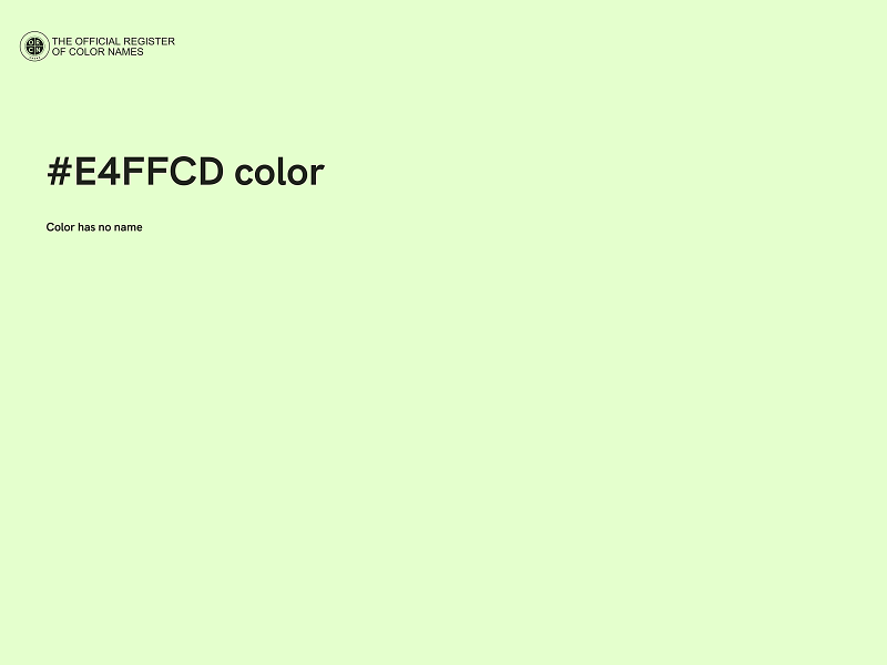 #E4FFCD color image