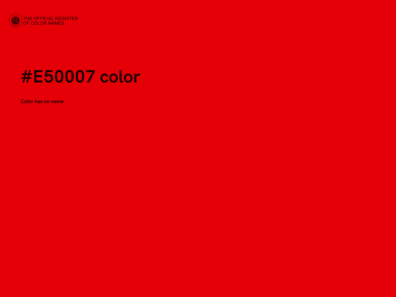 #E50007 color image