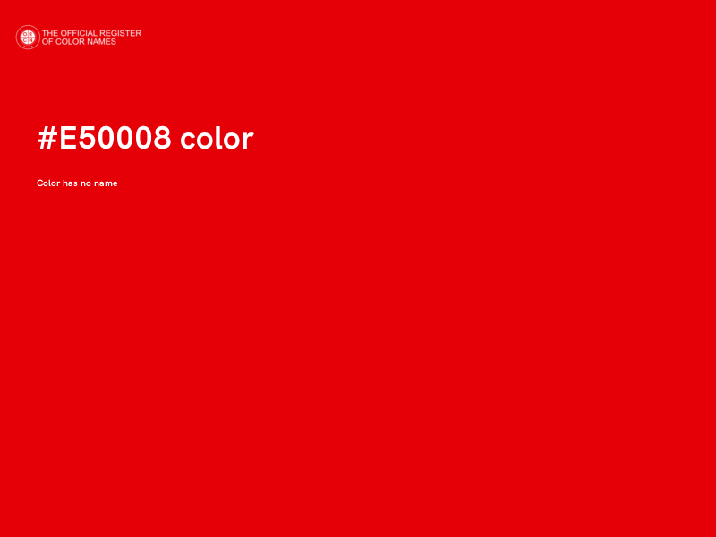 #E50008 color image