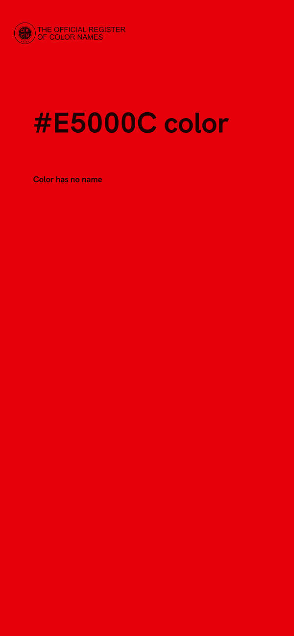 #E5000C color image