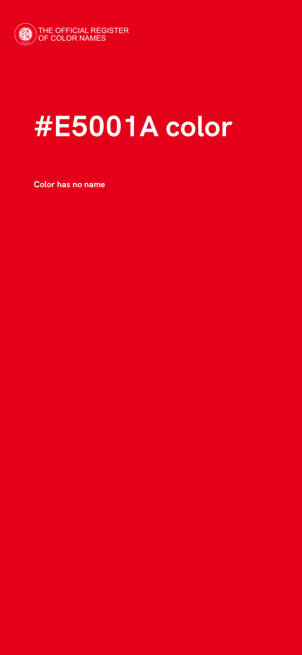 #E5001A color image
