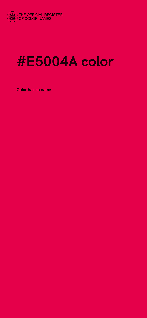 #E5004A color image