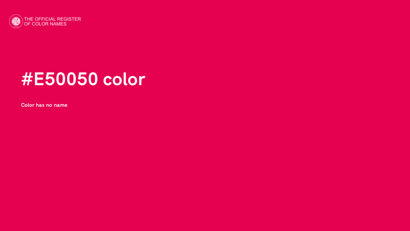 #E50050 color image