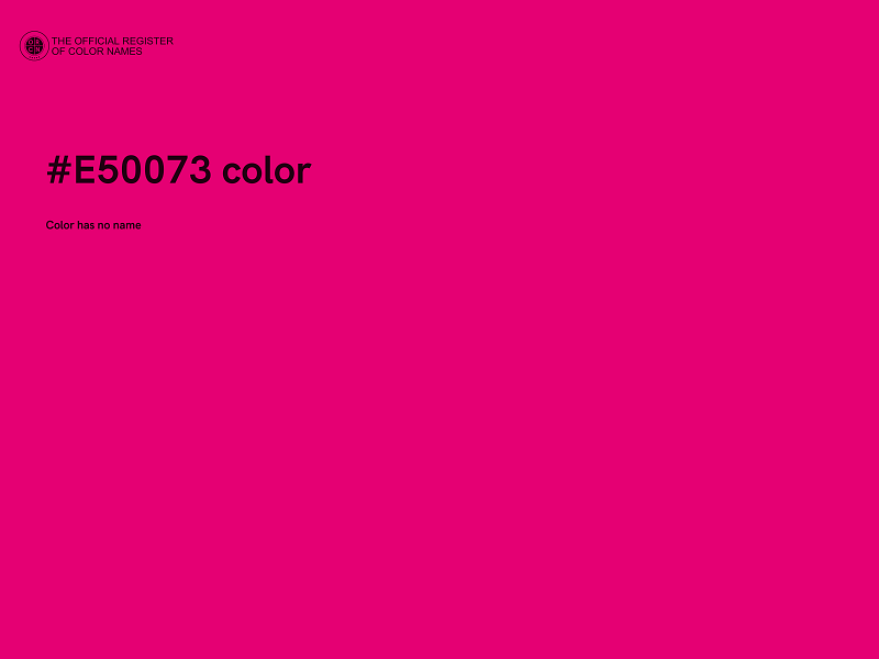 #E50073 color image