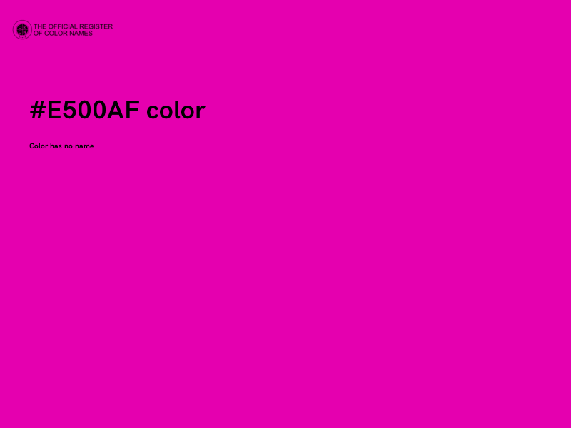 #E500AF color image