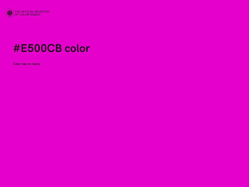 #E500CB color image