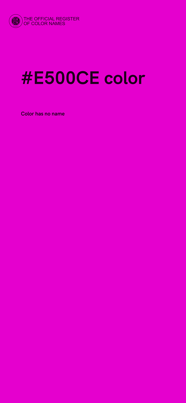 #E500CE color image